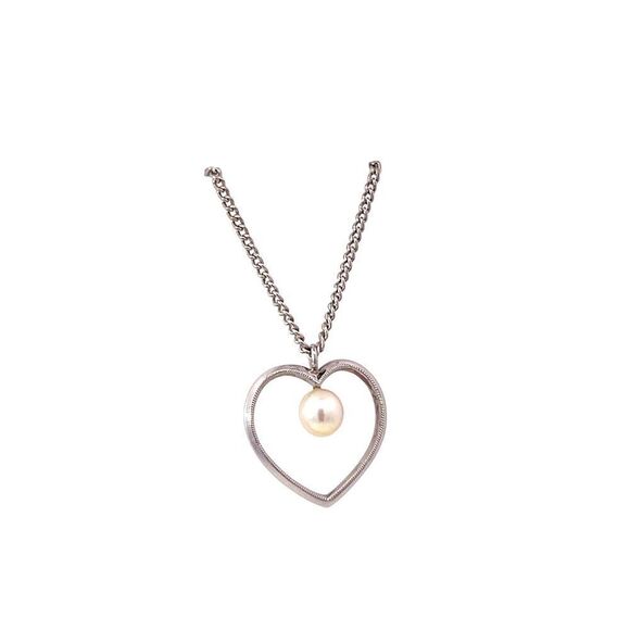 Mikimoto Estate Akoya Pearl Necklace 16" Sterling Silver M431 - Picture 4 of 6